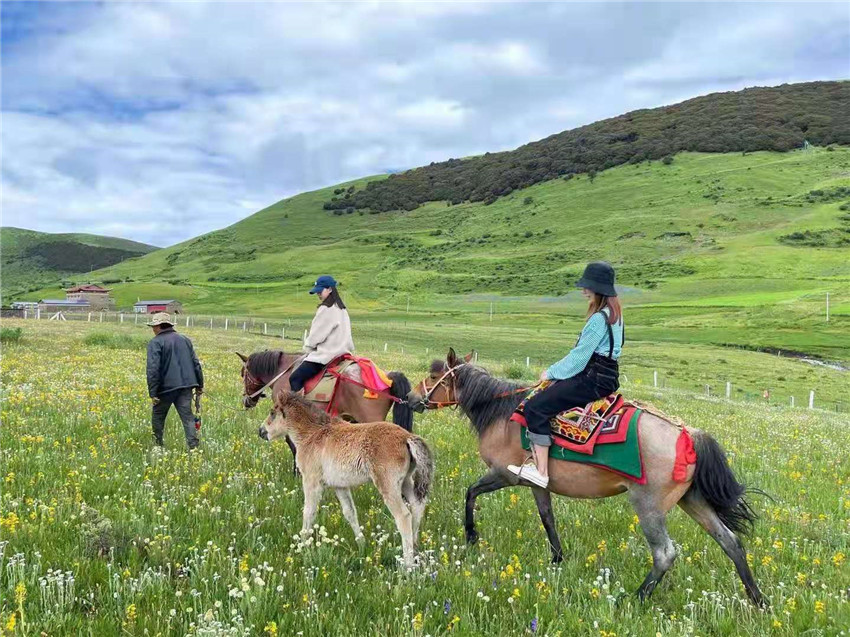 游客在祝?；êｓw驗(yàn)騎馬  任剛.jpg