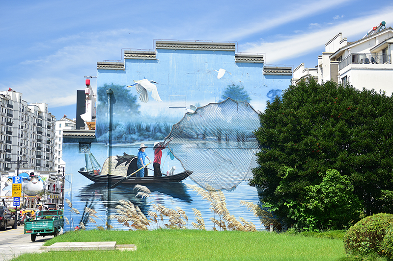 2020年8月2日拍攝的江蘇省張家港市永聯(lián)村。