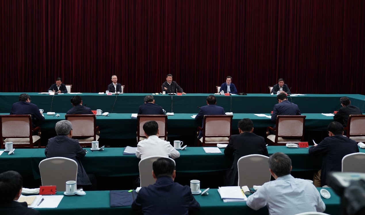 2019年5月20日至22日，中共中央總書記、國家主席、中央軍委主席習(xí)近平在江西考察，主持召開推動(dòng)中部地區(qū)崛起工作座談會(huì)并發(fā)表重要講話。新華社記者 謝環(huán)馳 攝 